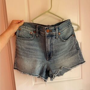 Madewell Blue Denim Perfect Jean Short